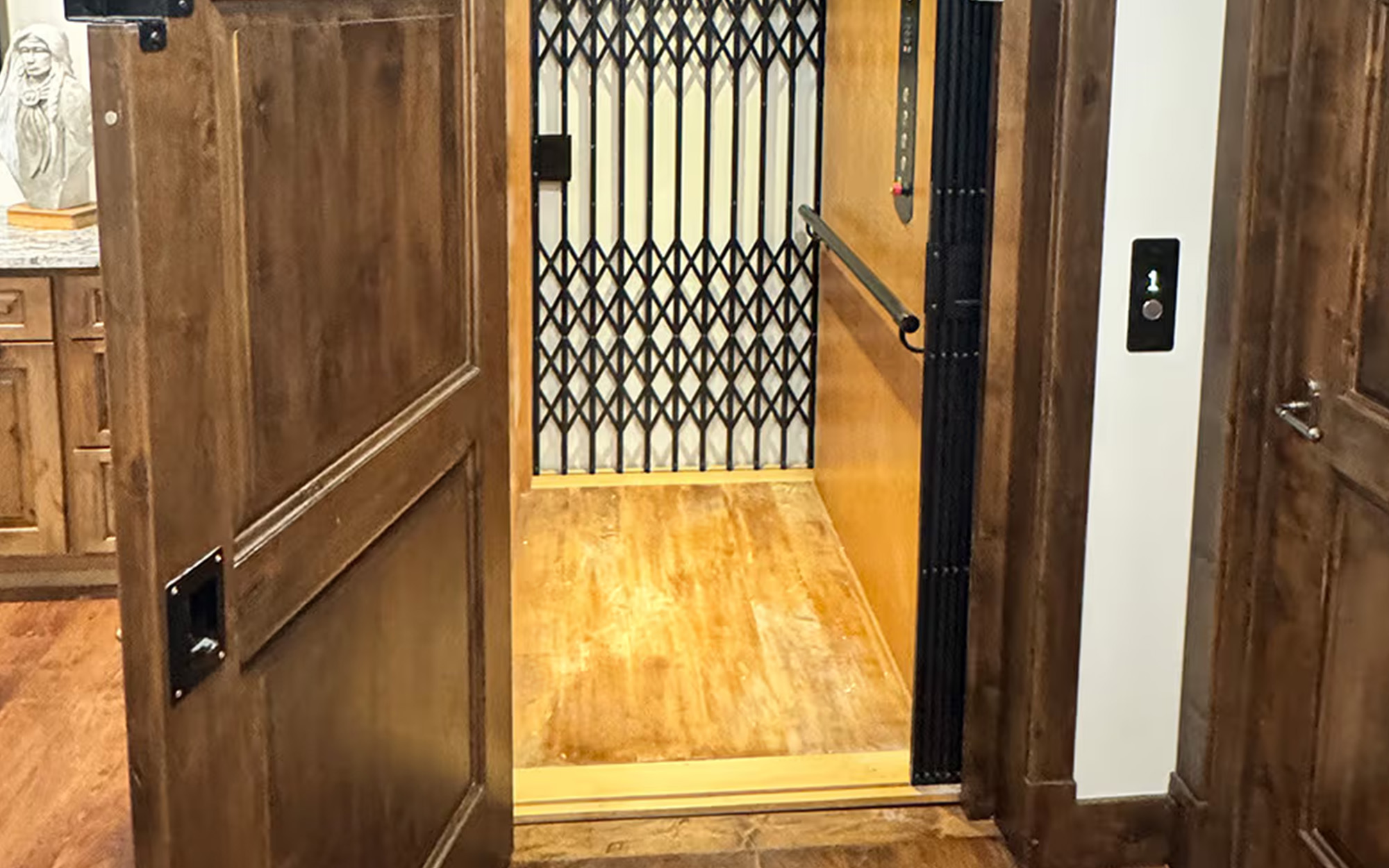 Customizable-Dream-home-elevator-Glacier-pattern